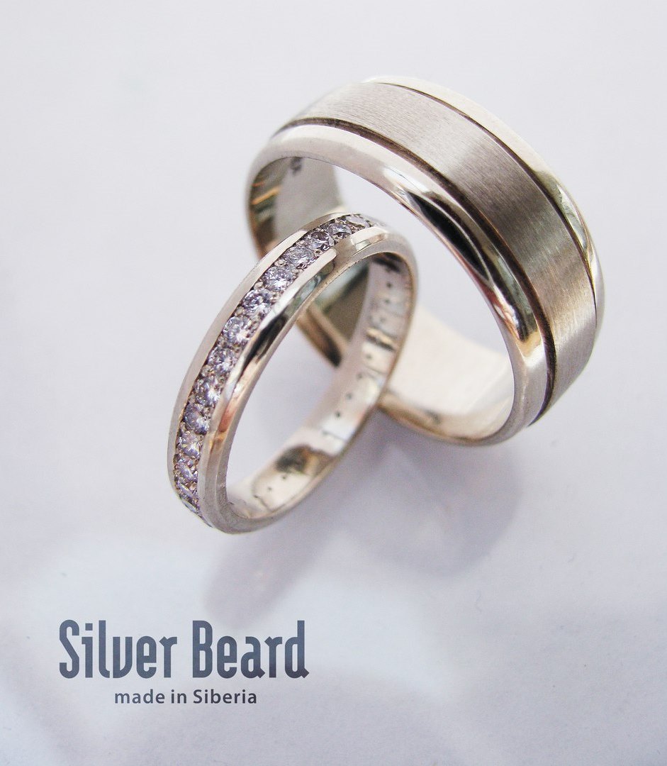 Мужские обручальные кольца: характер и сдержанность | Silver Beard