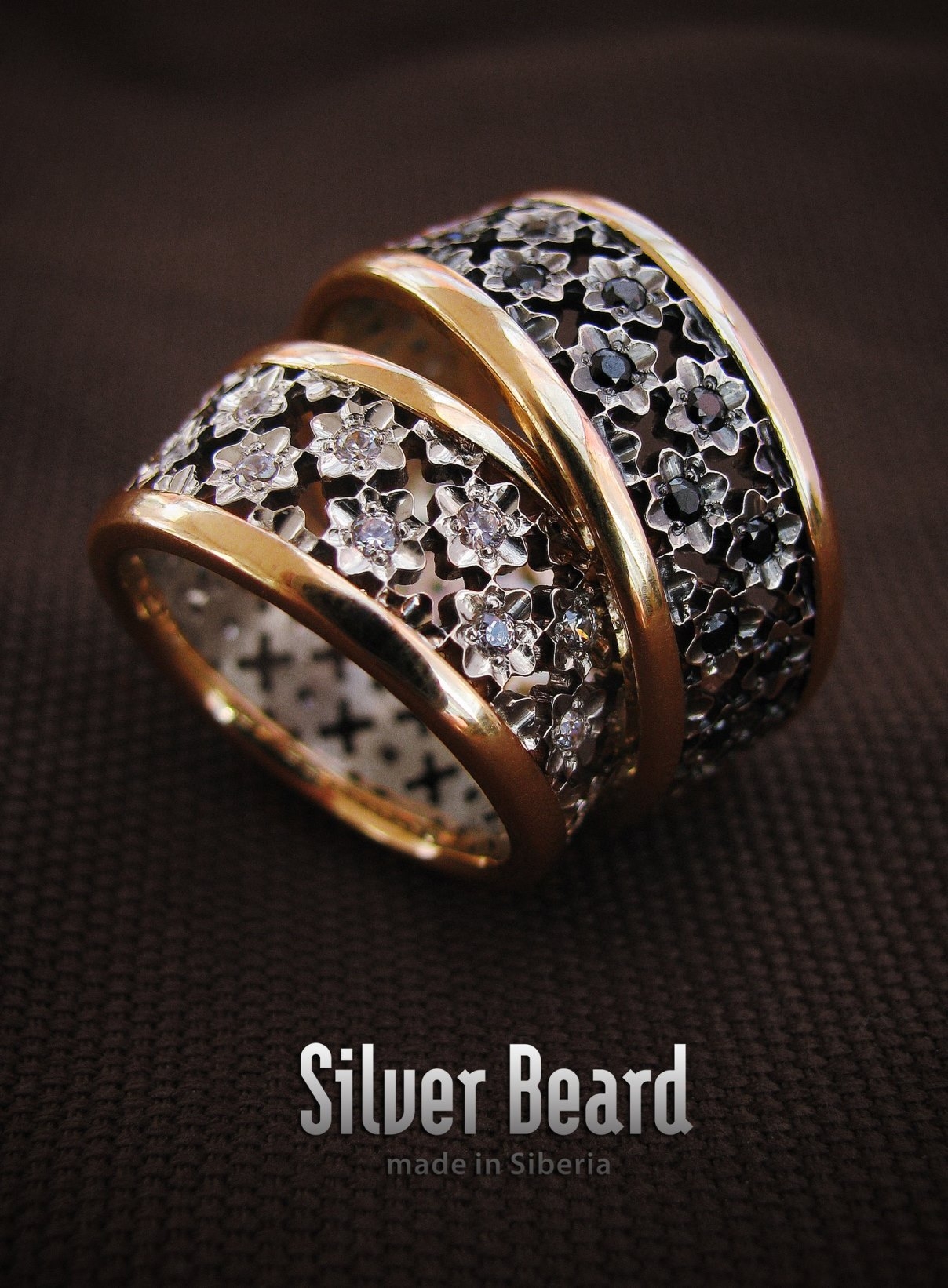 обручальные кольца с камнями